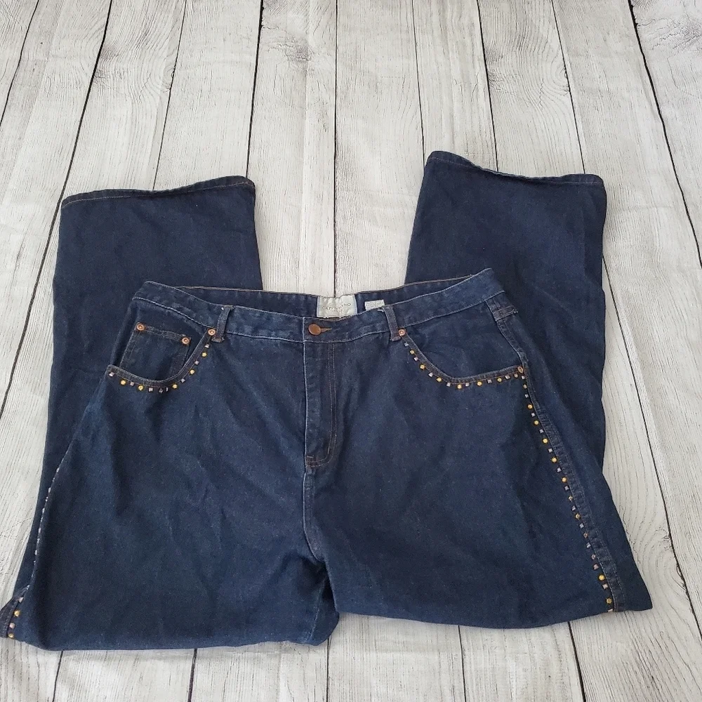 Capistrano Gold Beaded Jeans